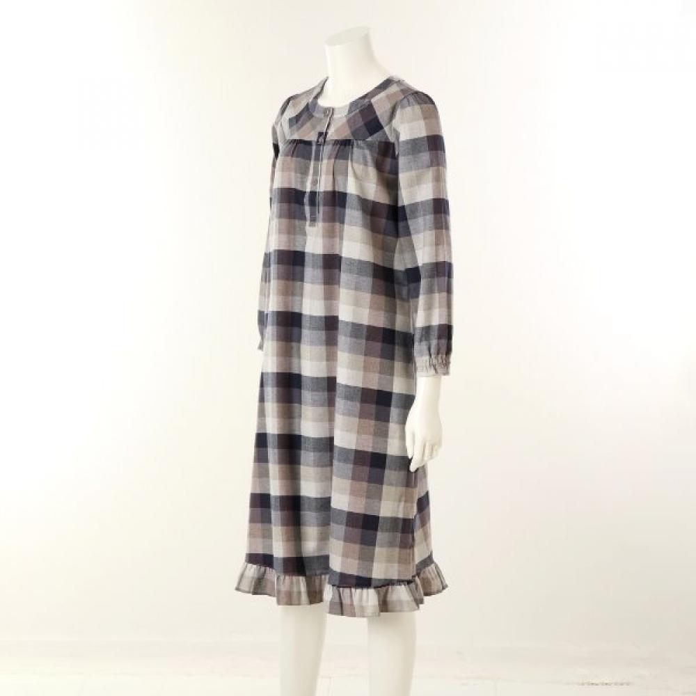Wacoal Warm Cashmere Blend Cotton Flannel Check Dress Pajamas Wgn5485w 