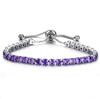 Luxury 4mm Cubic Zirconia Tennis Bracelets Iced Out Chain Crystal Wedding Bracelet For Women Men Gold Color Bracelet