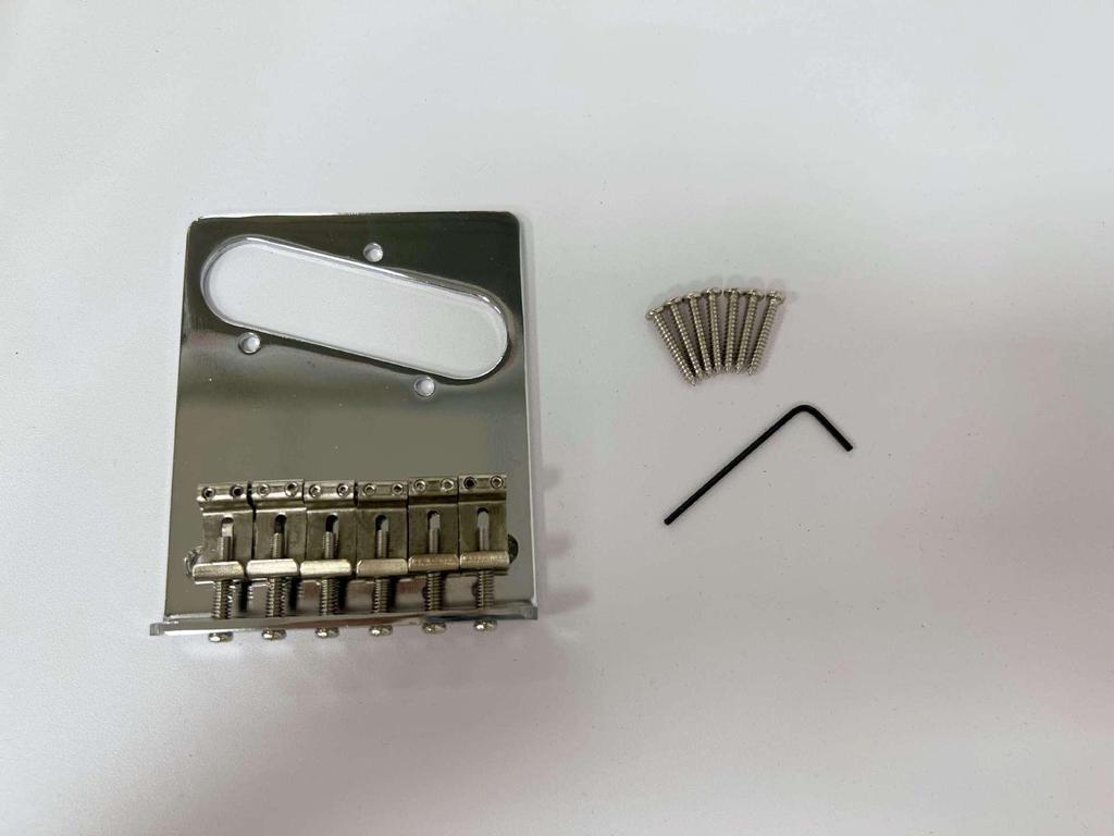 6-Saitige TL E-Gitarrenbrücke Saitenhalter - Silber, Schwarz, Gold Metall Saitenplatte