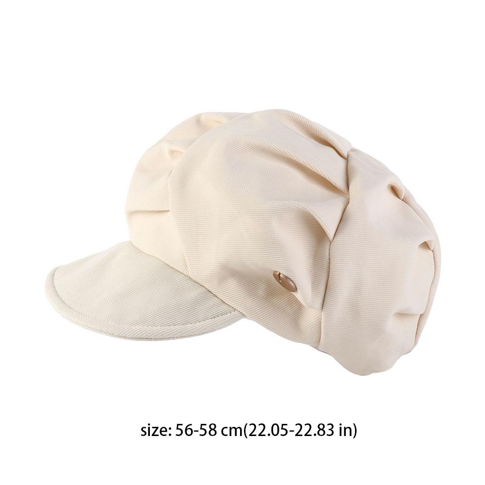 Harajuku Cloud Painter Hat Y2K Pleated Octagonal Cap Casual Pleated Beret Hat  Driving