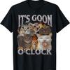 Gooning O'clock Lustiges Katzen-Meme Bootleg Grafik-T-Shirt für Männer Frauen
