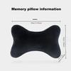 2pcs Ergonomically designed memory cotton neck pillow -100% polyester soft flannel car headrest and seat cushion