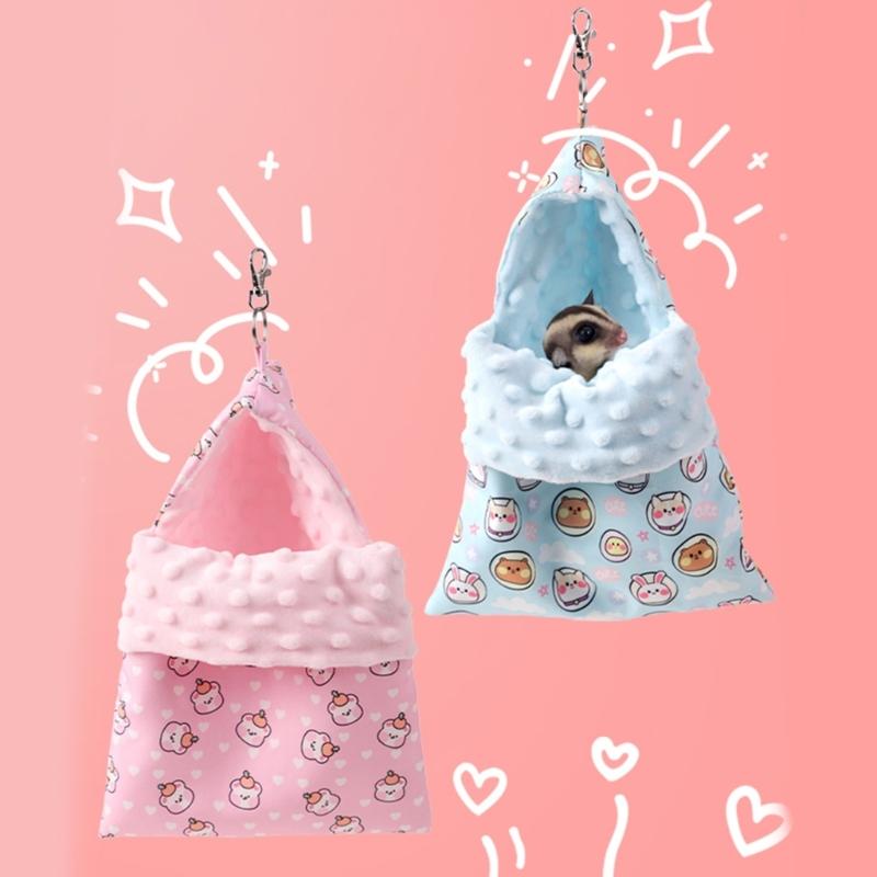 Hamster Rodents Hideaway Toy Gerbil Bed Hideouts Pet Hanging Cave for Ferrets Hamster Toy Guinea Pigs Toy