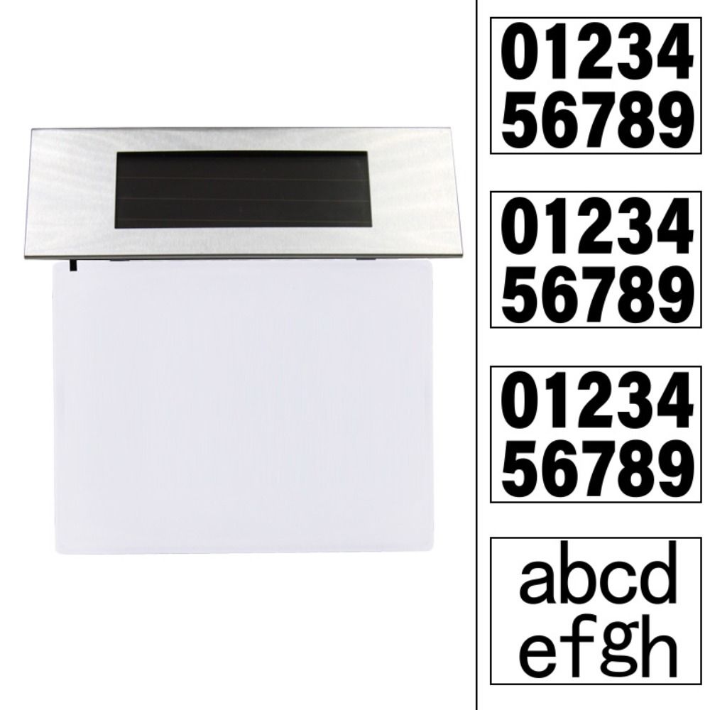 Rainproof LED Address Sign Solar-Powered Solar Lights for Outside LED Door Sign Light  Yard