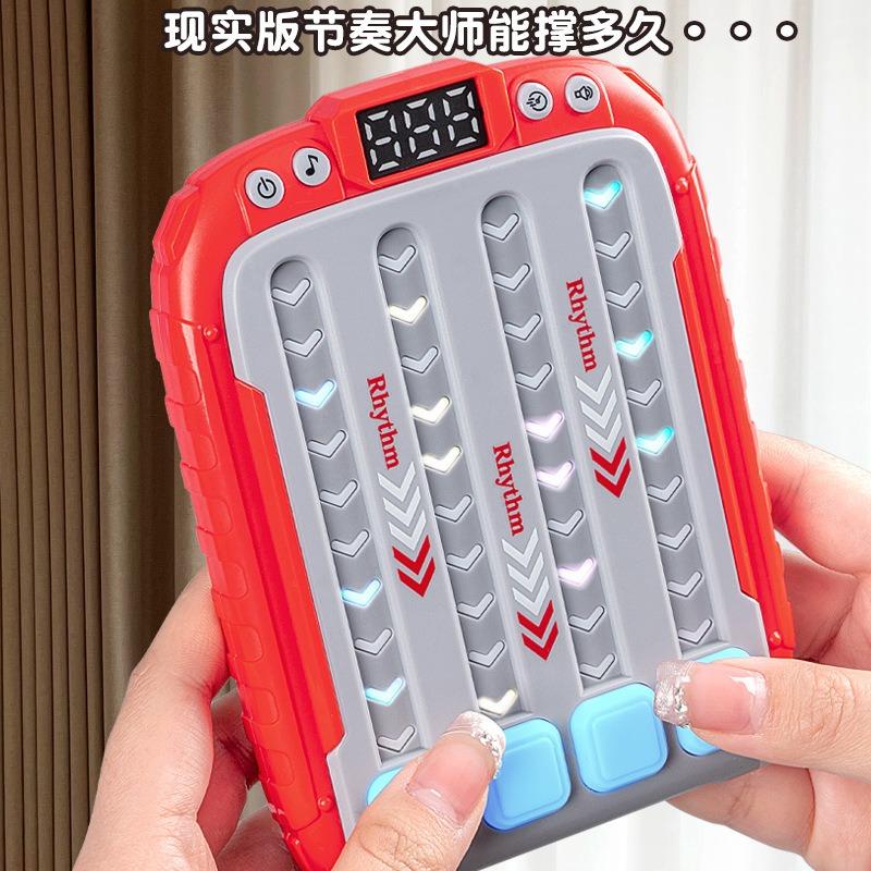 Kids Handheld Puzzle Push Game Console Music Rhythm Interactive Parent Child Toy