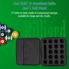 Pool Ball Bag American Black Eight Ball Storage Bag Case Canvas  Foam Can Hold 17 American Balls
