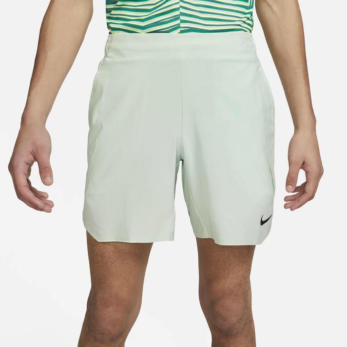 Nike Court Dri-FIT Slam Logo Solid Mid-Waist Loose Straight-Leg Sports Shorts Men Shorts Green DV0704-394