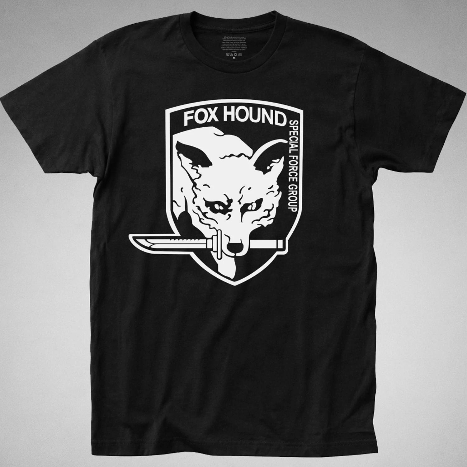 Fox Hound Foxhound solid Snake Playstation MSX Special Forces T-Shirt L