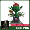 MOC Audrey II Piranha Plant Model Building Blocks Horrors Shop Chomper Potted Horrors Cannibal Flower Bricks Toys for Kids Gifts