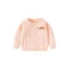 Children's Mushroom Knit Sweater, Girls' Cardigan with Lace Collar, Baby Girl's Long-Sleeved Coat, Spring and Autumn Children's Clothing