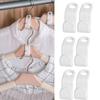 10pcs Hanger Hooks for Plastic Clips Clothes Space Saving Hangers for Clothes Closet Hangers Space Saver