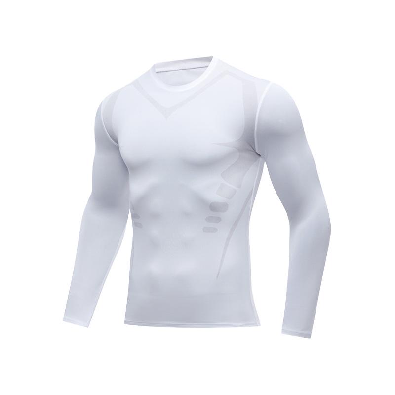 Unisex Cross-Border Yoga Long Sleeve Breathable Fitness Wear - High Elastic, Quick-Drying, Tight-Fit Running Sports Apparel