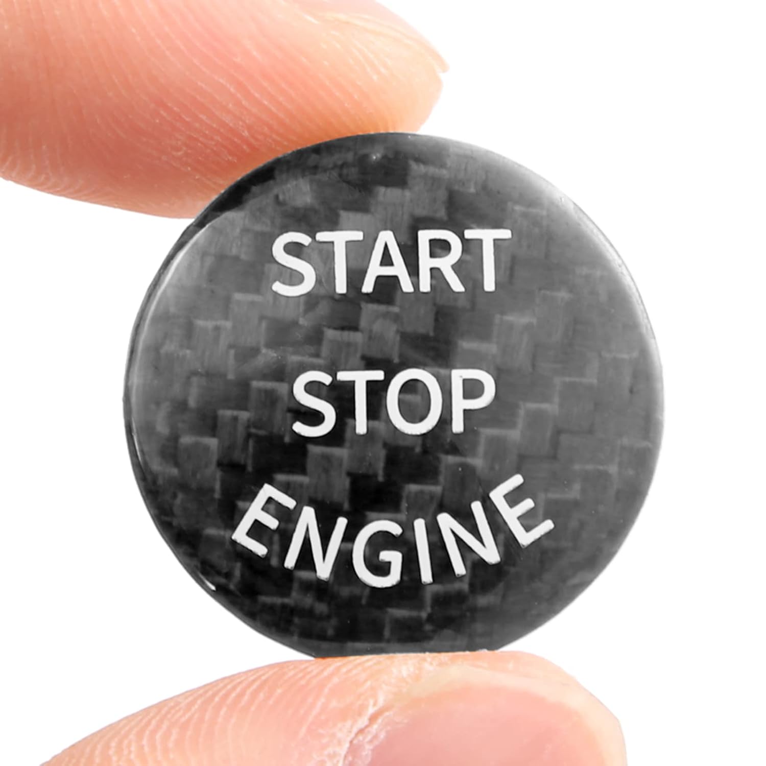 

Car Ignition Button Cover Compatible with BMW - Engine Start Stop Button Cover Trim for 320i 330i M3 520i 528i 530i 540i 535i M5 X1 X3 X4 X5 X7 Z4 - чёрный