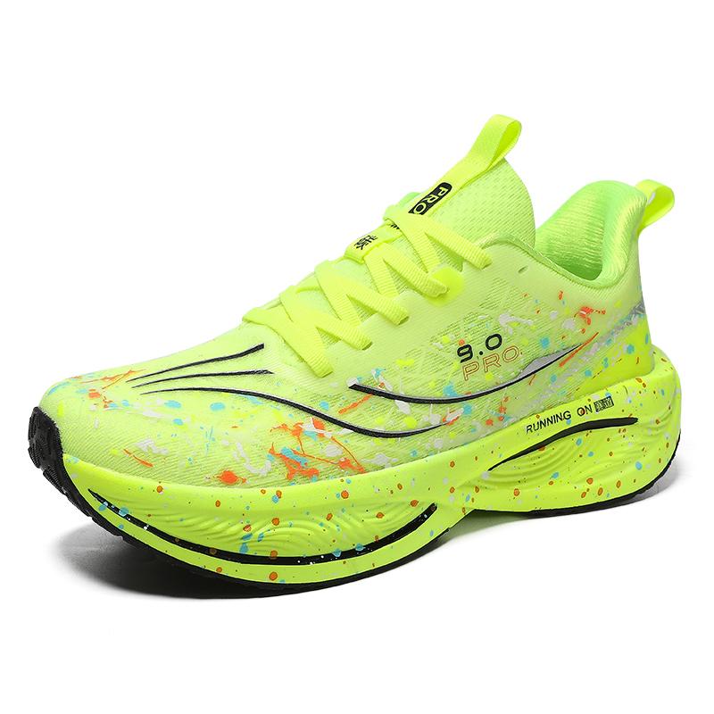 New Soft Sole Cushioning Mens Running Shoes For Women High-Quality Road Jogging Shoes Light Comfy Sneakers Reflective Night Run