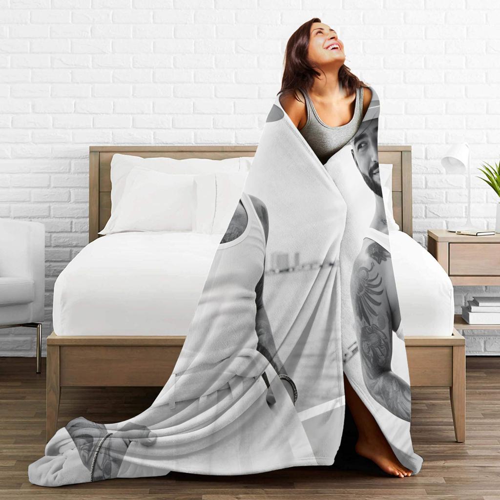 Maluma Singer Plush Blanket Kids Flannel Throw Blanket For Bedroom Super Warm Quality Bedspread Birthday Present
