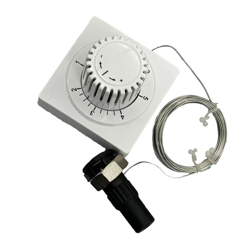 Thermostat Head With Remote Adjustment Capillary Tube 2000 Mm White Thermostat Head With A Remote Adjustment Feature China Mainland