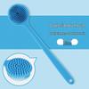 Silicone Long Handle Bath Brush & Double-Sided Back Scrubber