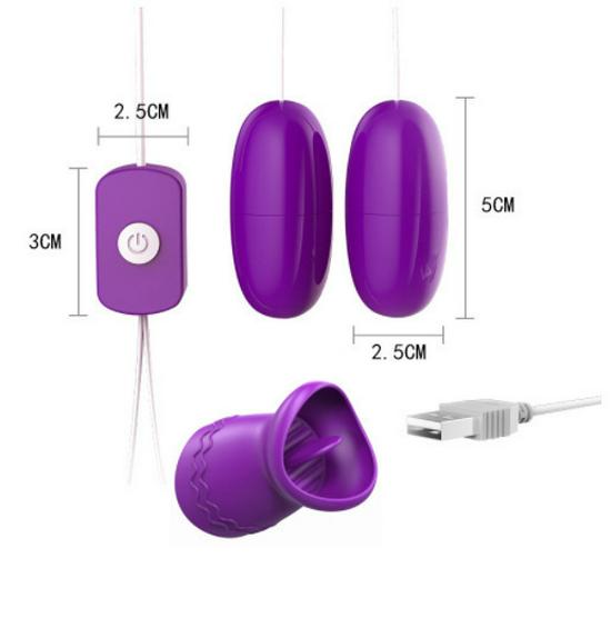 Lailo Wibrator Podwójny USB: Cichy, Wodoodporny, Przenośny Masturbator dla Kobiet