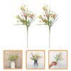 Spring Artificial Flowers for Vase Filler 2Pcs Easter Egg Floral Picks