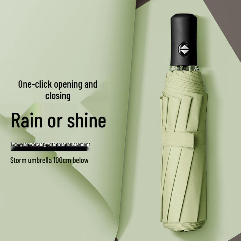 High-End Automatic Folding Sun & Rain Umbrella for Men - Large Size Sunscreen Sunshade