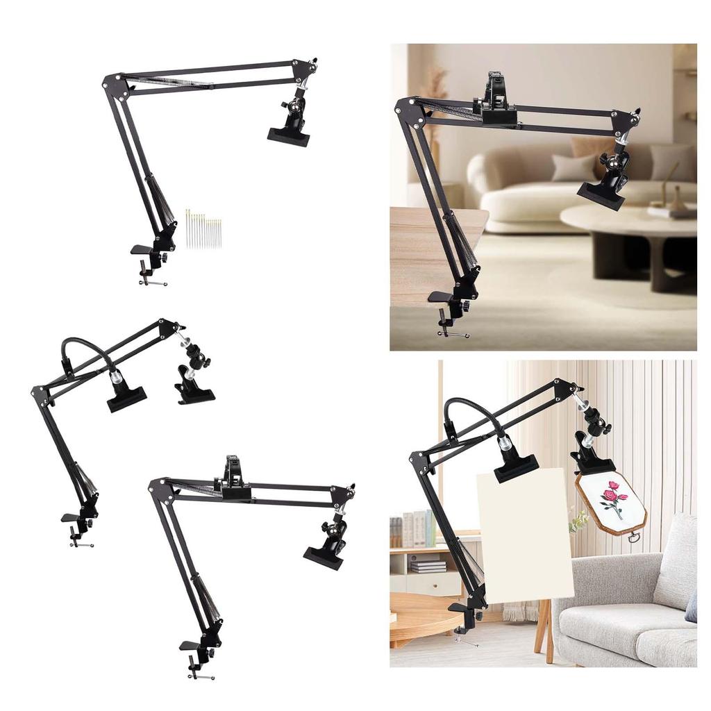 Rotated Embroidery Hoop Holder Cross Stitch Stand Multipurpose Professional Accessory Height Adjustable for Home Sewing DIY