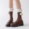 Sweet Snow Boot Socks Middle Tube Female Hosiery New Bow Middle Tube Socks  Winter Christmas Gifts