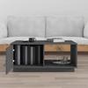 Vidaxl Stolik Kawowy, Szary, 80X50X35,5 Cm, Lite Drewno Sosnowe