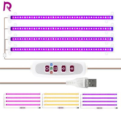 Lampa LED Grow Light 5V USB Phyto Lampa Full Spectrum Ogrodnicza Fitolampa Z Kontrolą Do Oświetlania Sadzonek Kwiatów Roślin Doniczkowych