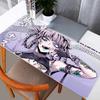 Gaming Mouse Pad Large Desk Mat Antislip Rubber Stitched Edges Tattooed Anime Girls Collage Art Print Extended Office Mat