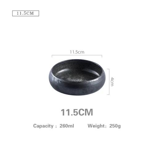 

Креативная японская керамическая пиала для риса, лапши, сашими, салата, десерта, ретро художественная посуда, салат, рамен, дерево, стекло, суповая пиала