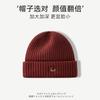 Trendy versatile autumn and winter ear protection puppy hat men's and women's hats knitted wool cold hat embroidery to keep warm