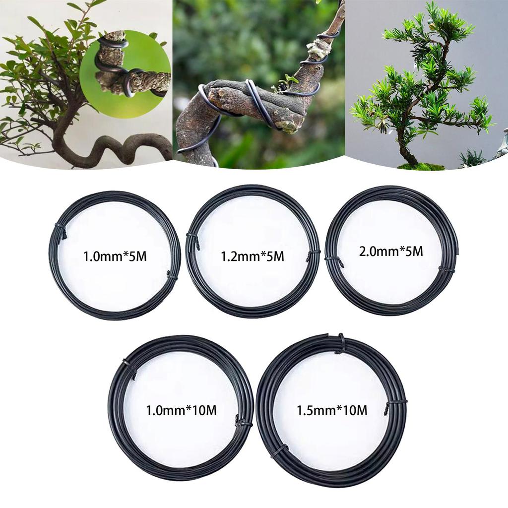 1/1.5/2mm Bonsai Modelling Tool Plant Support Hoops Bonsai Wire Plants Stem Trainer for Balcony Patio Outdoor Yard Accessories