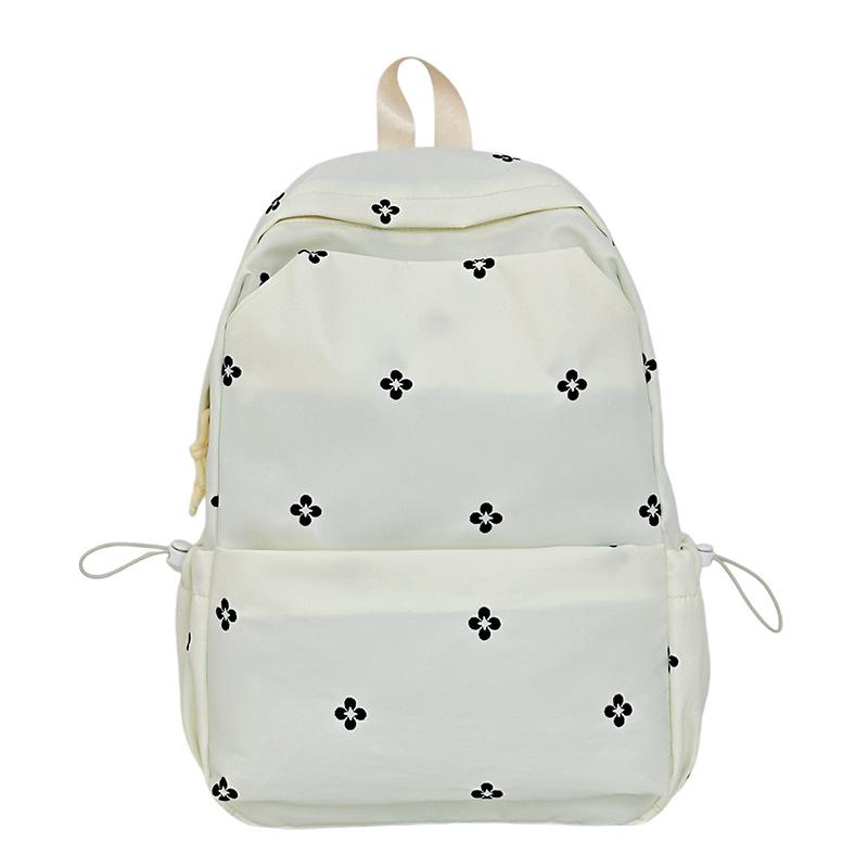 Schoolbag Japanese Ins Fresh Embroidery Backpack Female Large Capacity Junior High School Student School Bag Leisure Travel Commuter Backpack