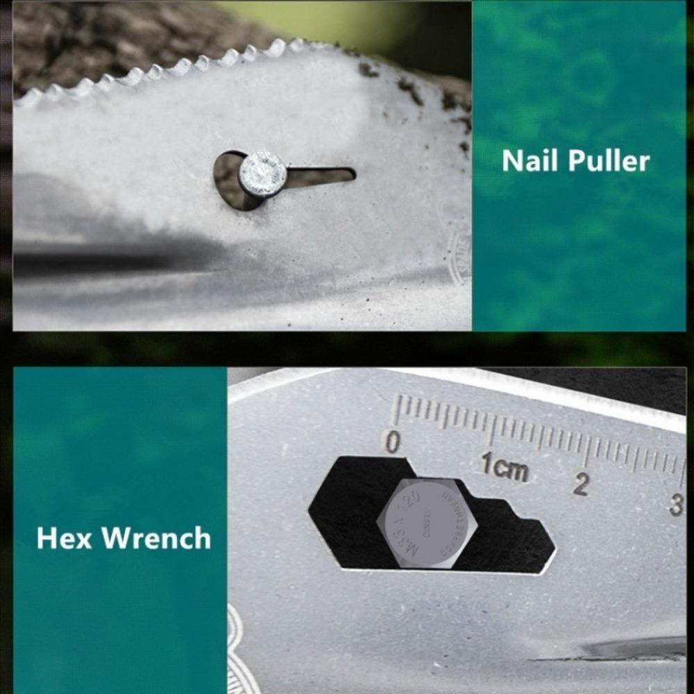 Stainless Steel Garden Shovel Spade Multi Tool Weeder With Sawtooth Hex Wrench Ruler Digging Trowel Knife Spear Garden Bonsai