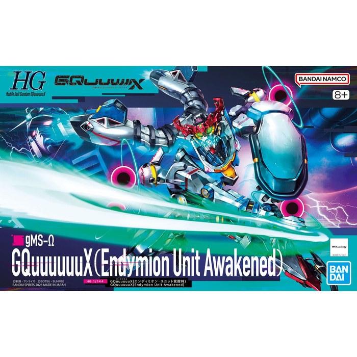 BANDAI SPIRITS HG GQuuuuuuX (Endymion Unit Awakened) 1/144 Scale Plastic Model Kit, Assembled & Painted