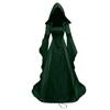 Medieval Retro Women's Cosplay Corset Wedding Dress with Hood - 4 Colors