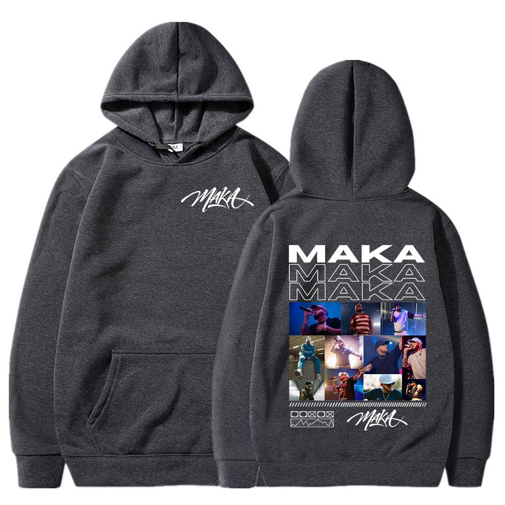 Rapper Maka Graphic Hoodies Men Women Clothing Fashion Hip Hop Sweatshirt Casual Oversized Long Sleeve Pullover Hoody Streetwear