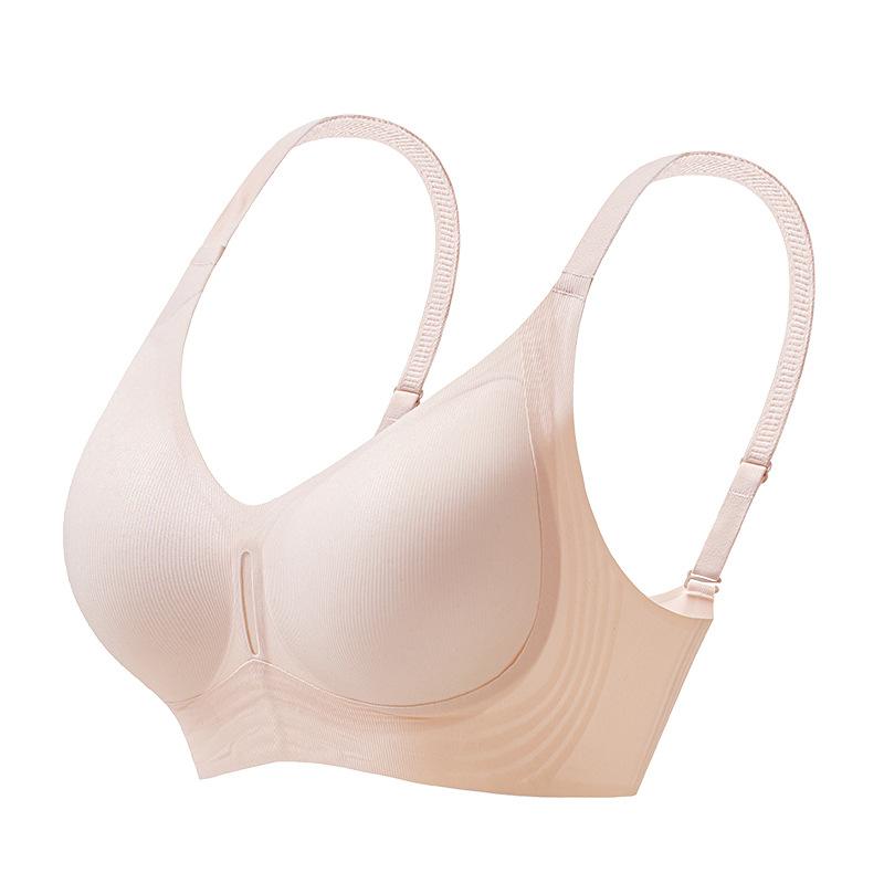 Traceless Lift Underwear Women's Thin Big Breasts Show Small Gathering, Comfortable and Breathable Anti-sagging Jelly Soft Support Bra