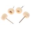10Pcs Mini Wool Polishing Head 3Mm Shank Buffing Wheel Polish Brush Drill Rotary Abrasive Brush Hand Grinding Buffing Tools