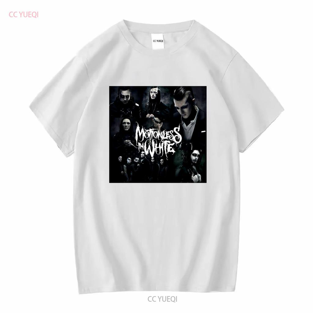 Rare Motionless In White Band T Shirt Cotton Black All Size H62 vintage Washed Top For Everyday Wear graphic fashion