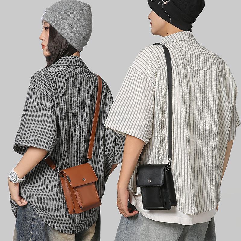 Stilvolle Unisex Umhängetasche: Modische Umhängetasche für Telefon und das Nötigste
