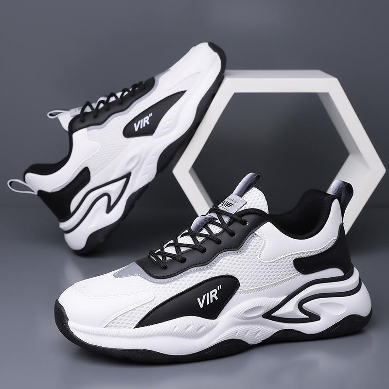 Men's Shoes 2025 Mesh Summer New Sports Shoes Men's Breathable Lightweight Casual Trend Dad Shoes 2025