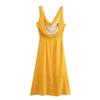Fashion Style 2024 Autumn New Women's Clothing Elegant Jacquard Sleeveless Sling Mid-Length Dress 8579512