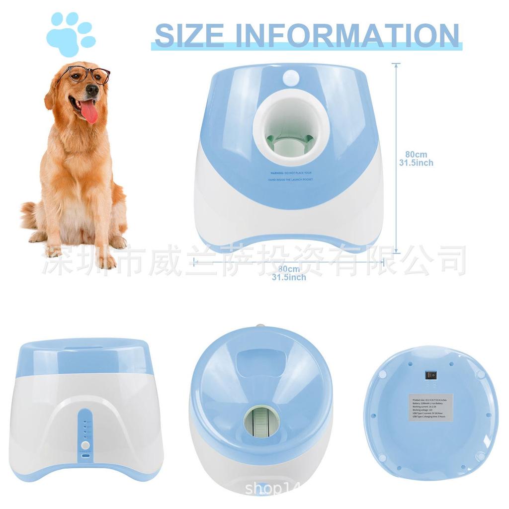 Automatic Dog Ball Launcher: Outdoor Pet Toy & Tennis Thrower