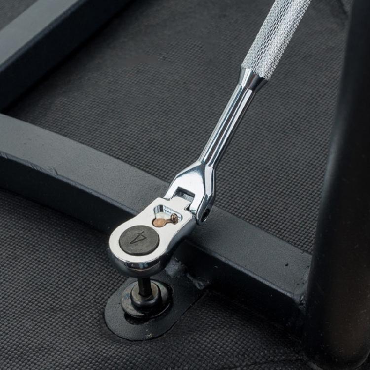 2 in 1 Flexible Head Wrench Steel Industrial Ratcheting Wrench Polishing Flexible Head Ratchet Combination Wrench
