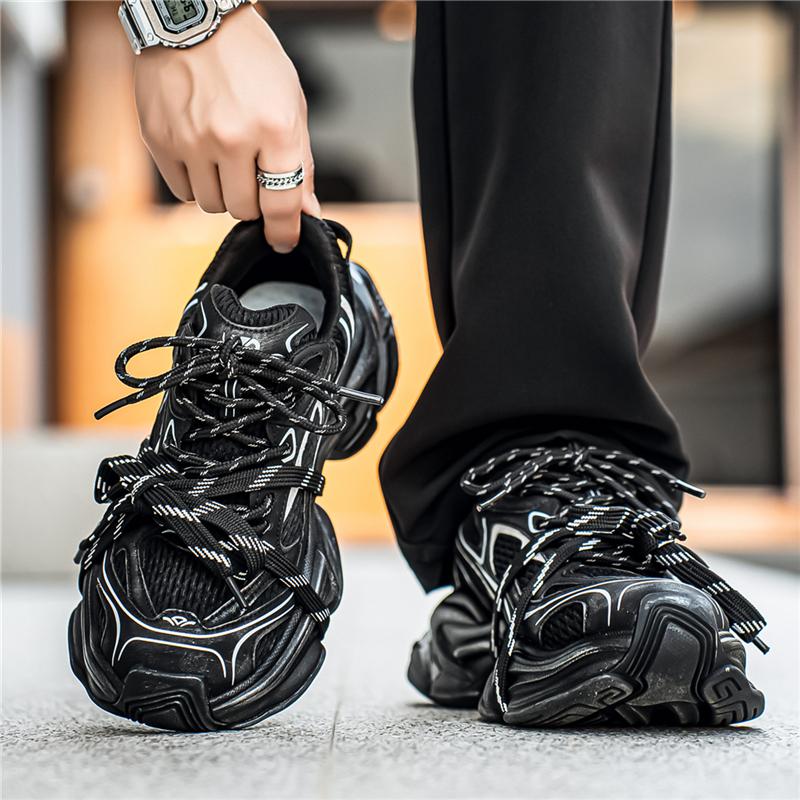 Men's Korean Version Thick Soled Sneakers Are Fashionable Versatile and Trendy Street Style Men's Shoes