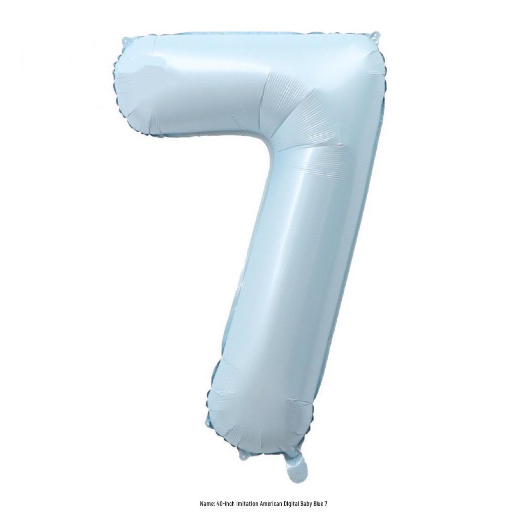 40-Inch Cream Number Balloon for Kids' First Birthday Party Decoration