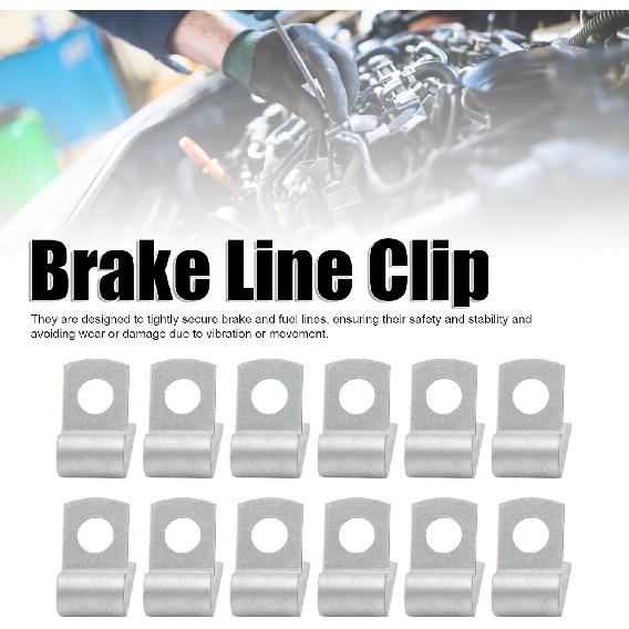 Brake and Fuel Line Clips High Strength Fuel Line Clamps for 3/16 Inch 1/4 Inch 5/16 Inch 3/8 Inch Tubing Securely Fasten Brake and Fuel Lines with