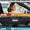 Cat Car Windshield Sun Shade Foldable Sunshade Front Window Cover Sun Visor Protector Accessories (59X27.5 Inches)