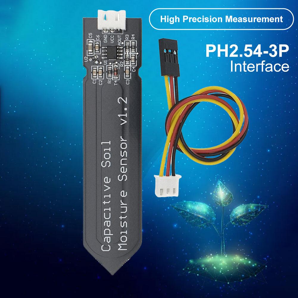Soil Humidity Moisture Sensor Module Wide Voltage 3.3V Garden Watering DIY Module Corrosion Resistant W/ Gravity for Arduino